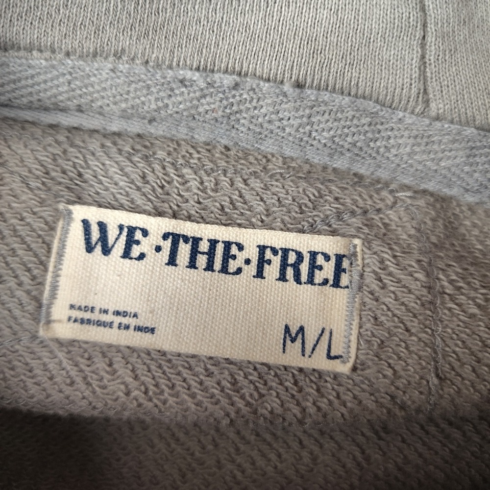Free People We‎ The Free Retro Remade Hoodie Size Medium Large Oversized Slouchy - Picture 2 of 6